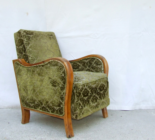 Art Deco armchair in original condition.