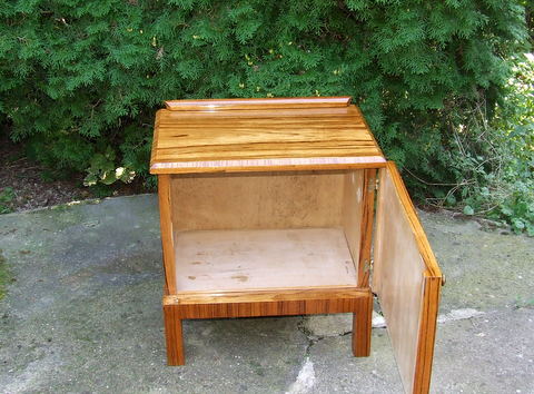 Art Deco bedside cabinet.