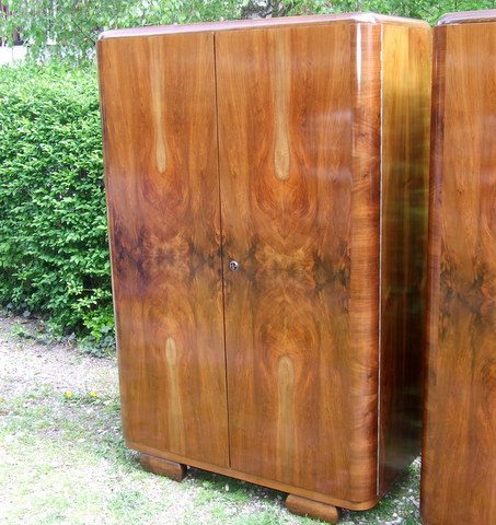 Art Deco Double Wardrobe.