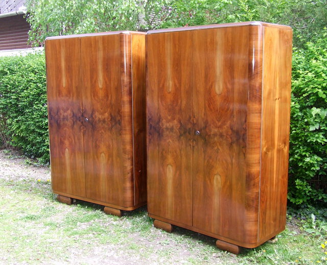 Art Deco Double Wardrobes.