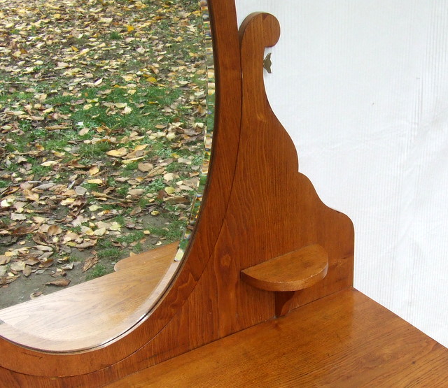 Bevel edged mirror.