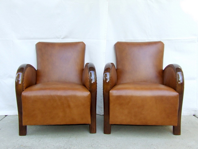 Art Deco armchairs.