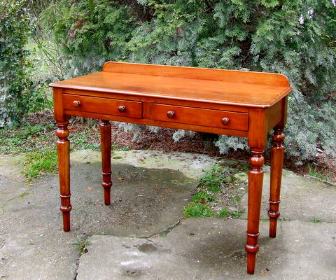 Regency Mahogany Writing Desk, Side Table.