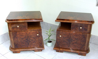 Pair of Art Deco Nightstands.